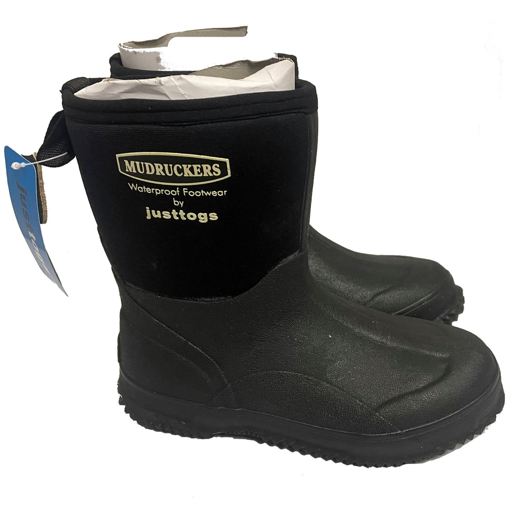 Mudruckers by Just Togs waterproof mid boot size 4