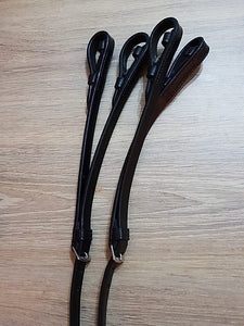 Split leather double bridle reins