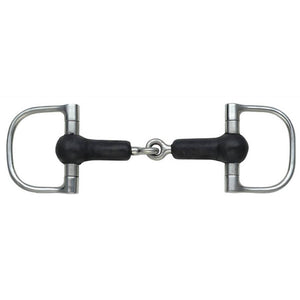 Shires Rubber Covered Jointed Dee Snaffle Bit 567